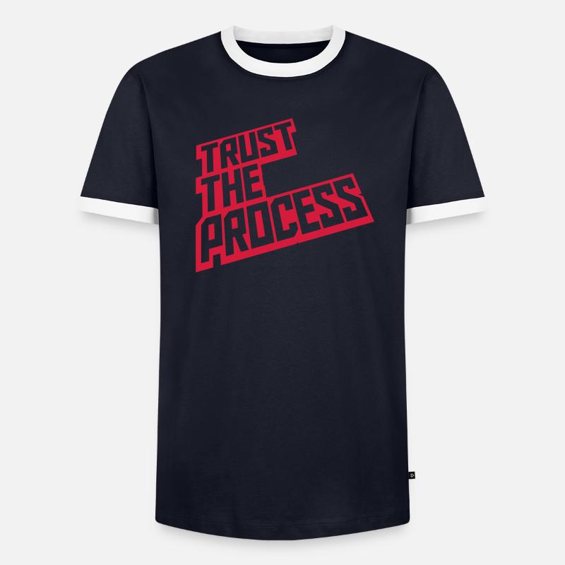 faire confiance au processus Devis T-shirt contrasté Homme