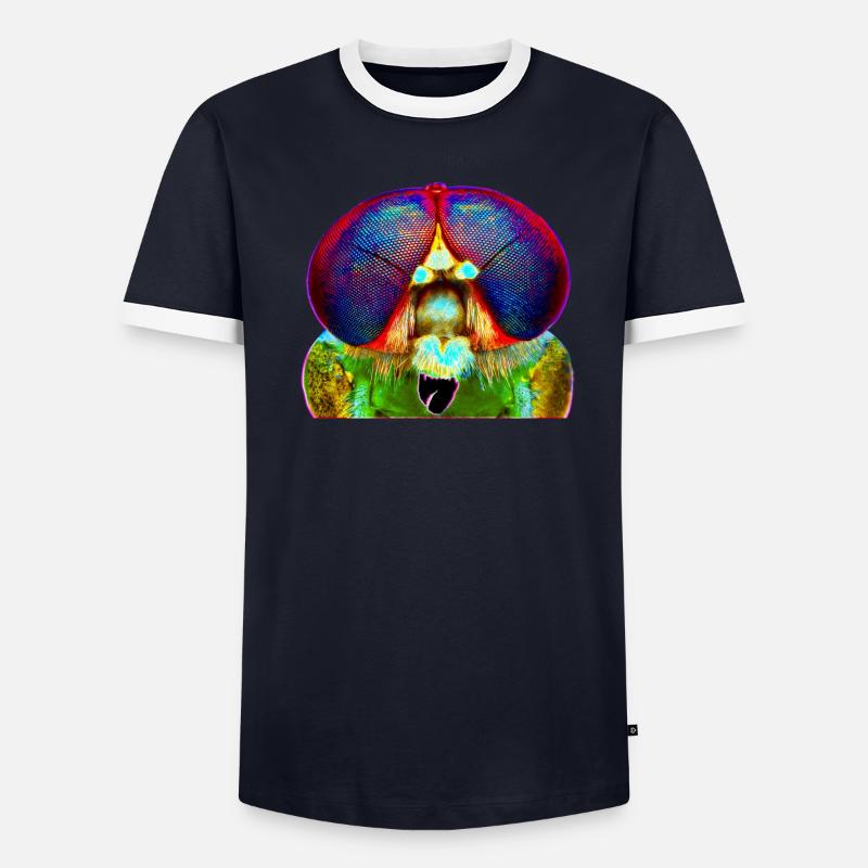 Nightmare on compound eye street Männer Kontrast-T-Shirt