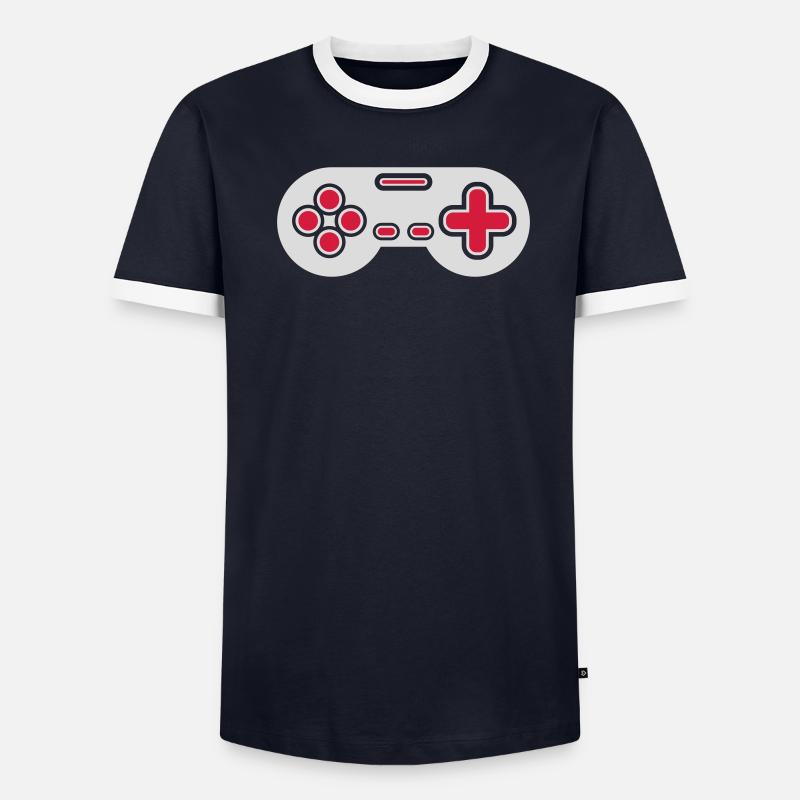 Design Retro Gamer Controller - Men's Ringer Shirt - undefined