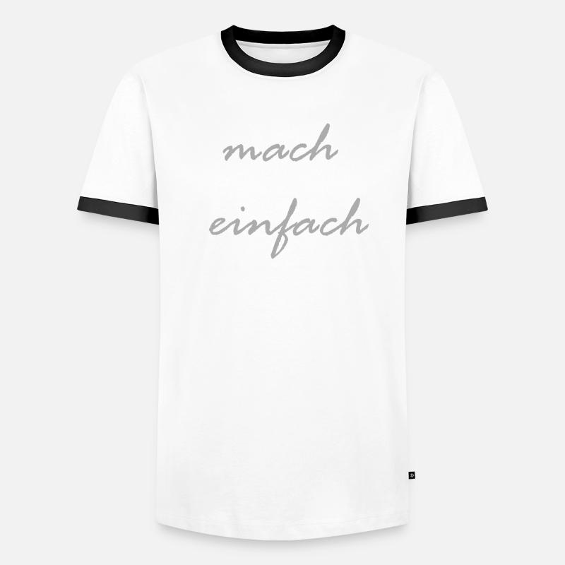 mach einfach Männer Kontrast-T-Shirt