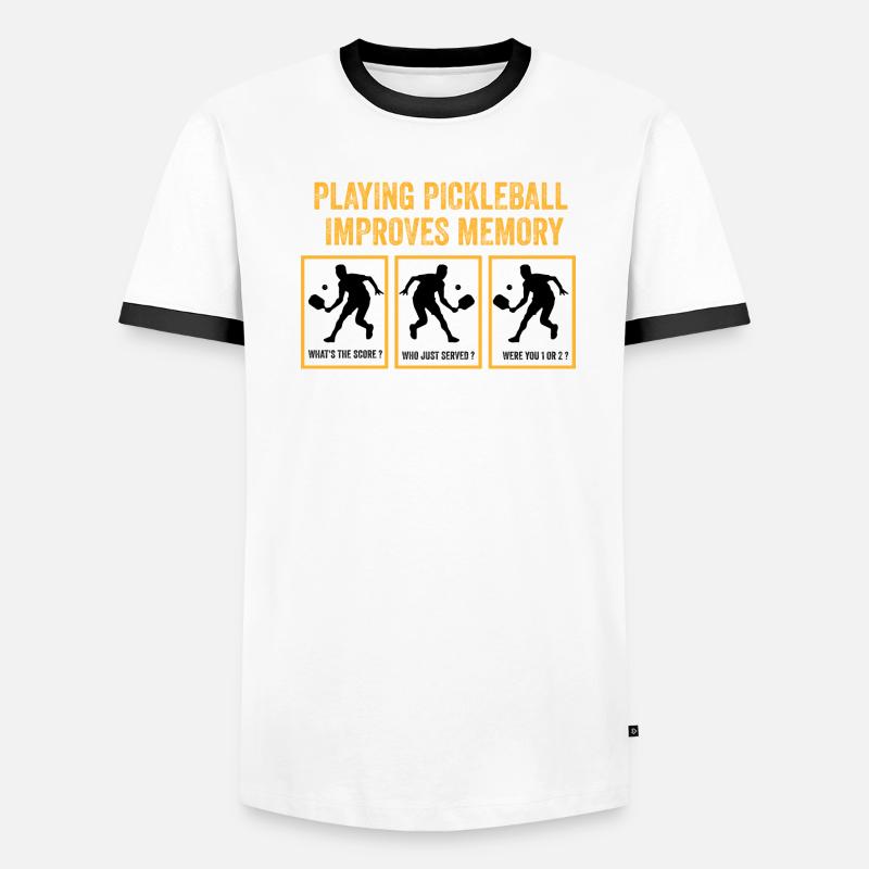 playing pickleball improves memory Men's Ringer Shirt
