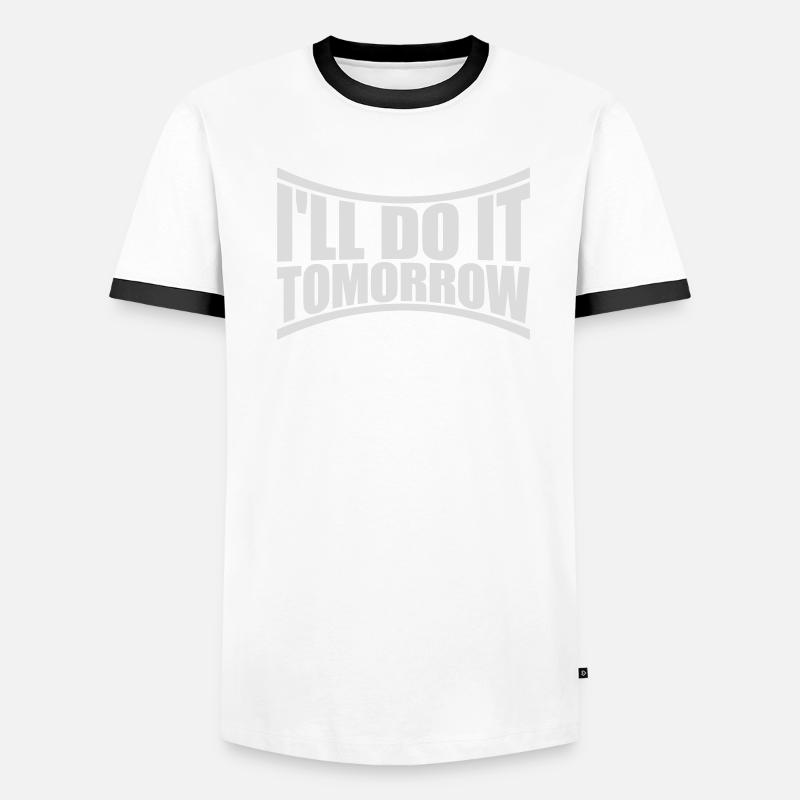 Citation de Do It Tomorrow T-shirt contrasté Homme