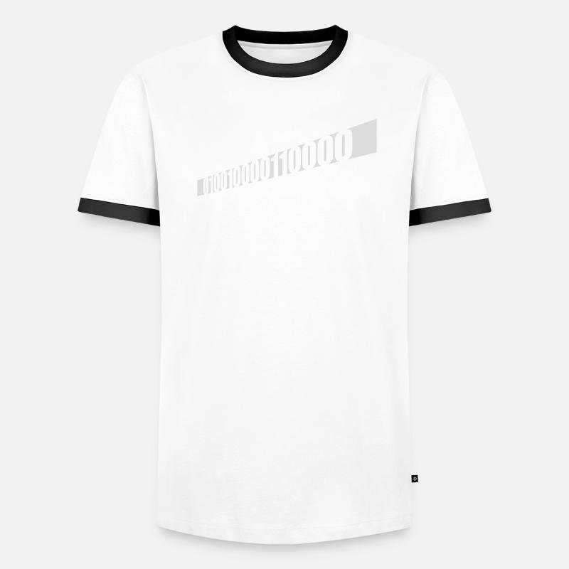 Langage de programme de code binaire T-shirt contrasté Homme