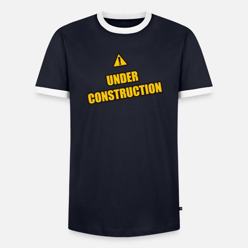 under construction Männer Kontrast-T-Shirt