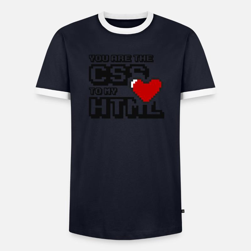 Vous êtes le css à mon html T-shirt contrasté Homme