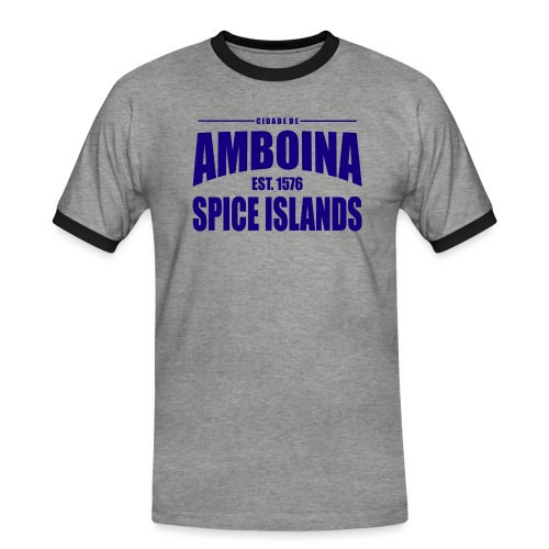 Cidade de Amboina - Blue - Mannen contrastshirt