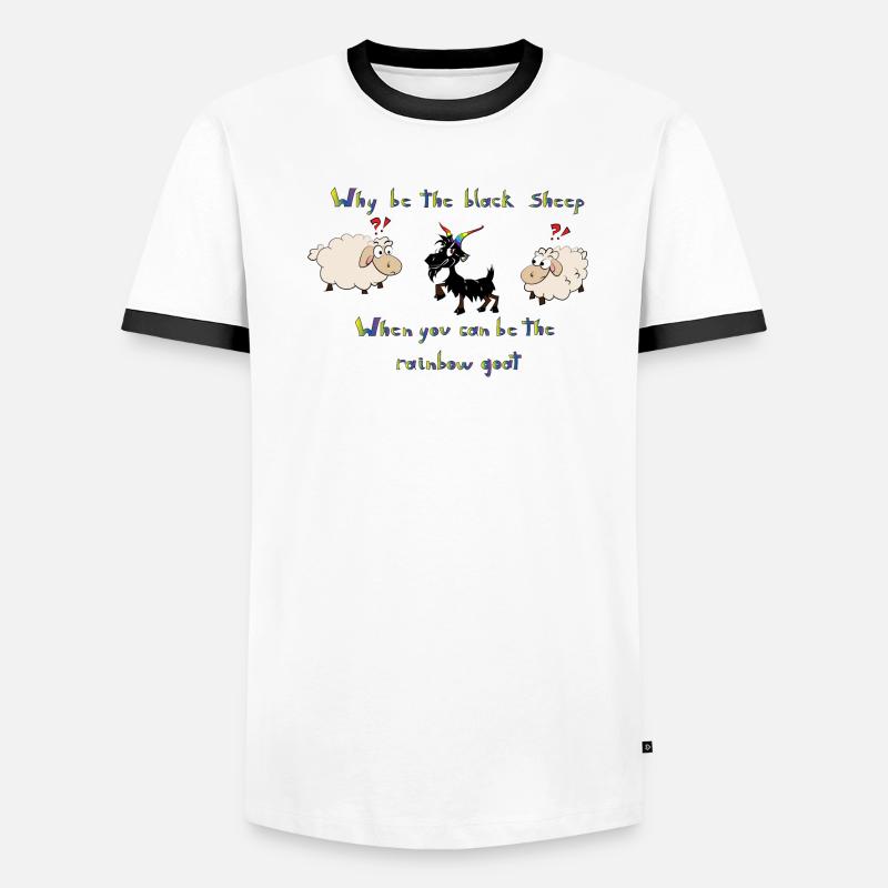 chèvre arc T-shirt contrasté Homme