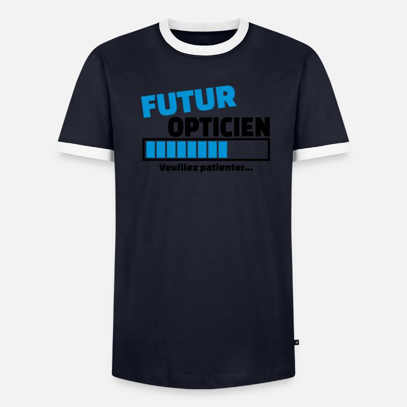 futur opticien T-shirt contrasté Homme
