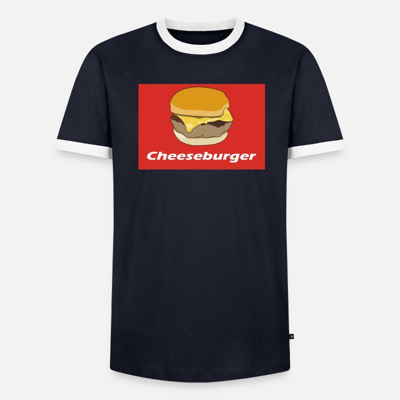 Cheeseburger T-shirt contrasté Homme