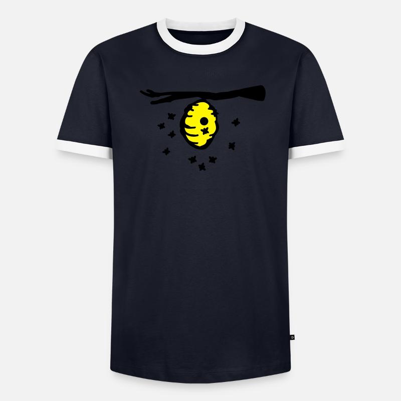 bienen_nest_a2 Männer Kontrast-T-Shirt