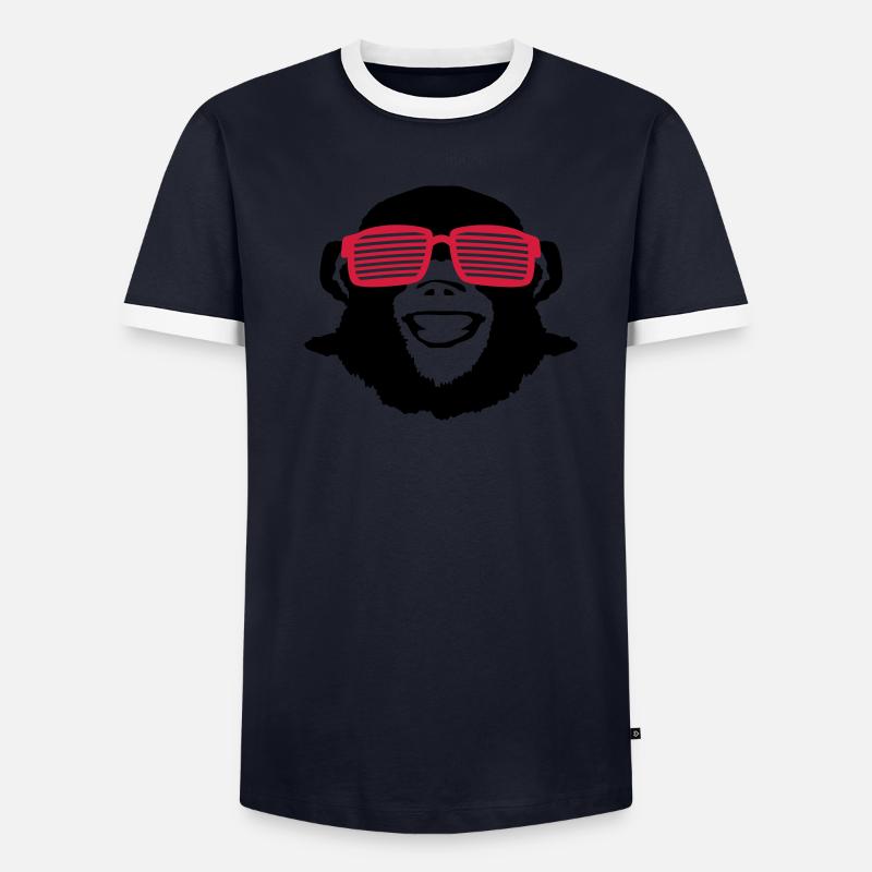 monkey_shades_op2 Men's Ringer Shirt