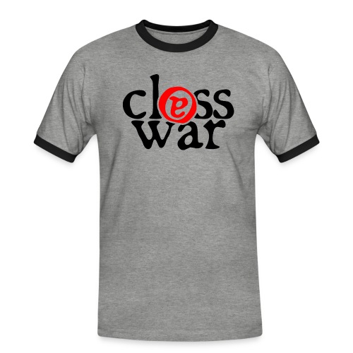class war black print - Kontrast-T-shirt herr
