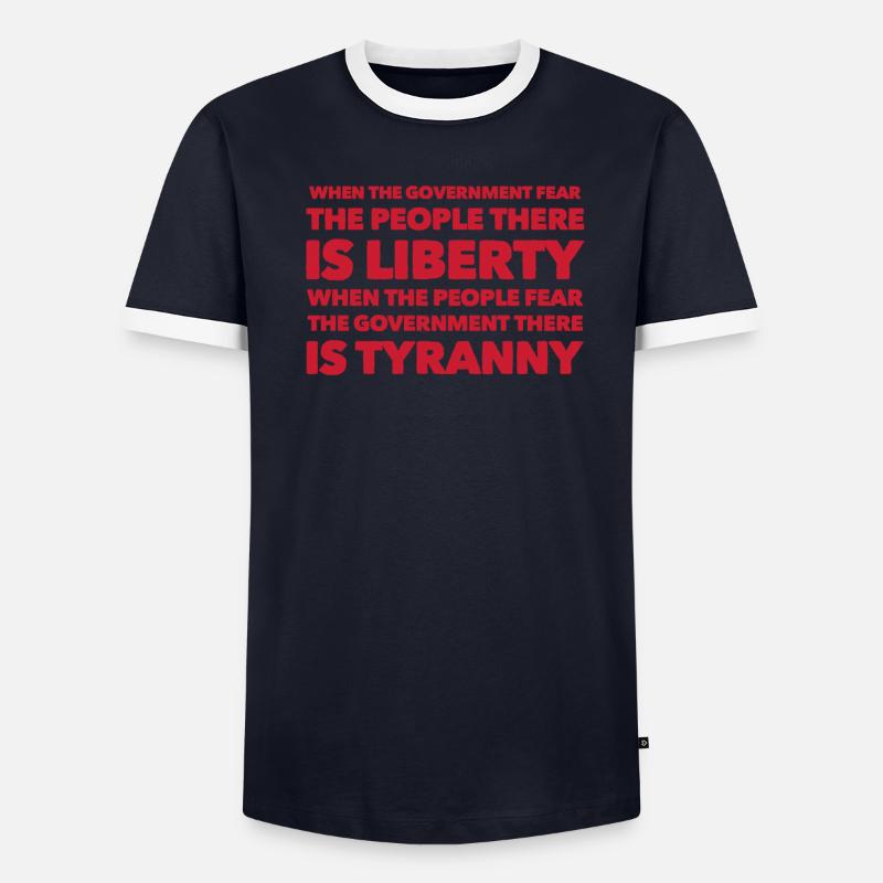 Angst vor den Menschen Männer Kontrast-T-Shirt