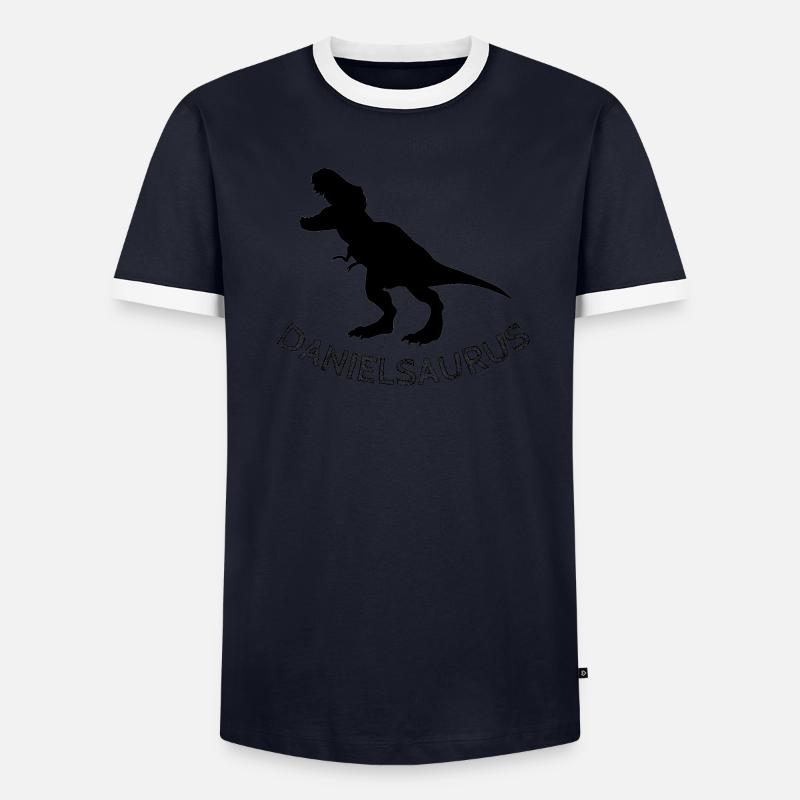 DANIELSAURUS Männer Kontrast-T-Shirt