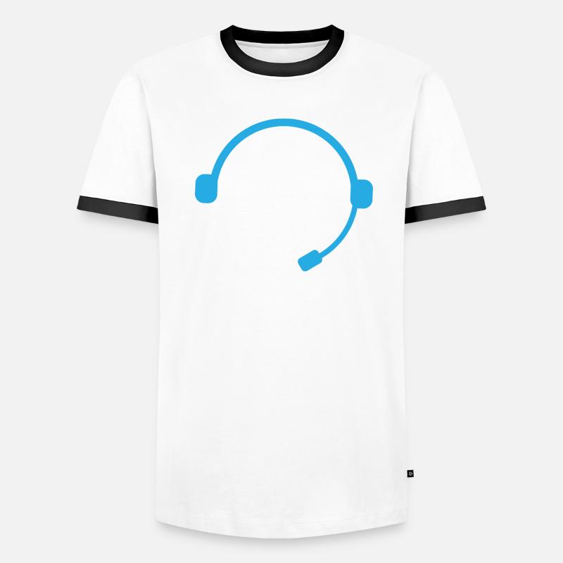 Techie Inside Tech Support Headset Men's Ringer Shirt