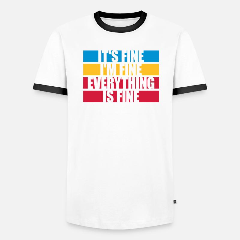 Tout va bien devis T-shirt contrasté Homme