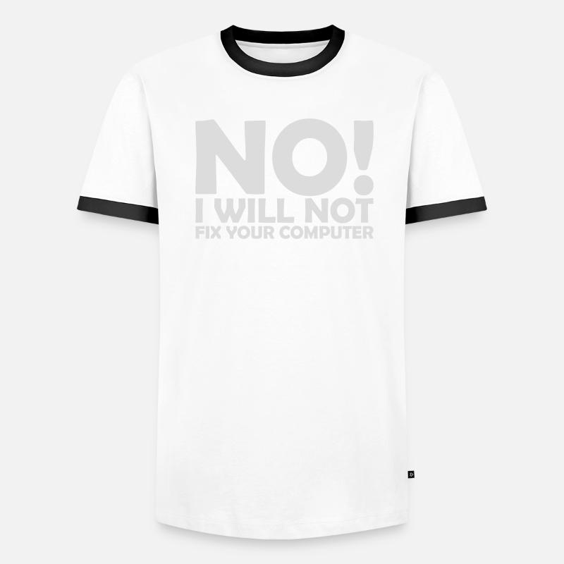 not fix your computer Men's Ringer Shirt