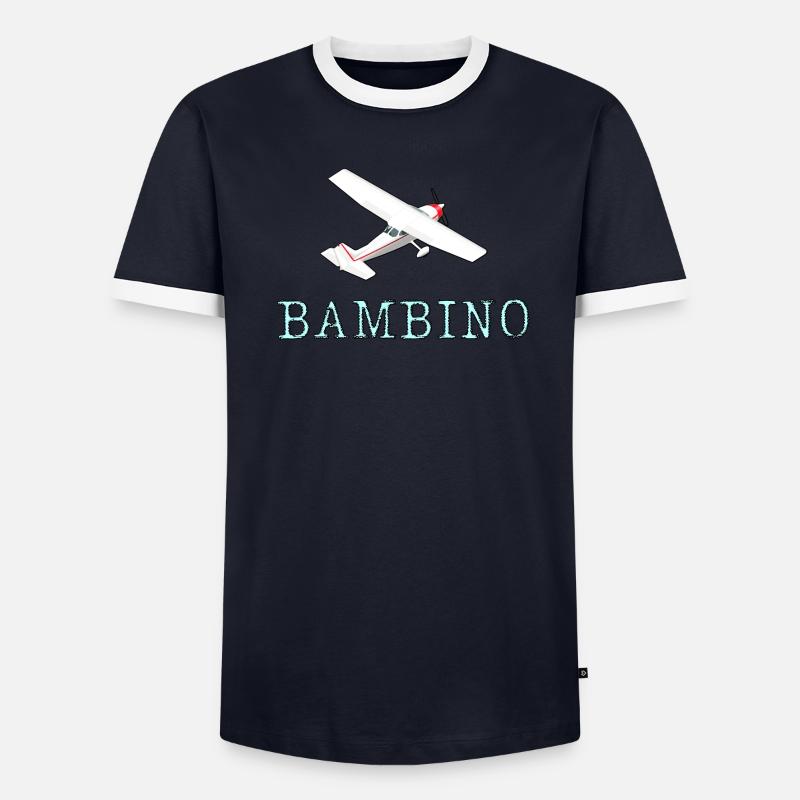 Conception d’avion d’aviation Bambino T-shirt contrasté Homme