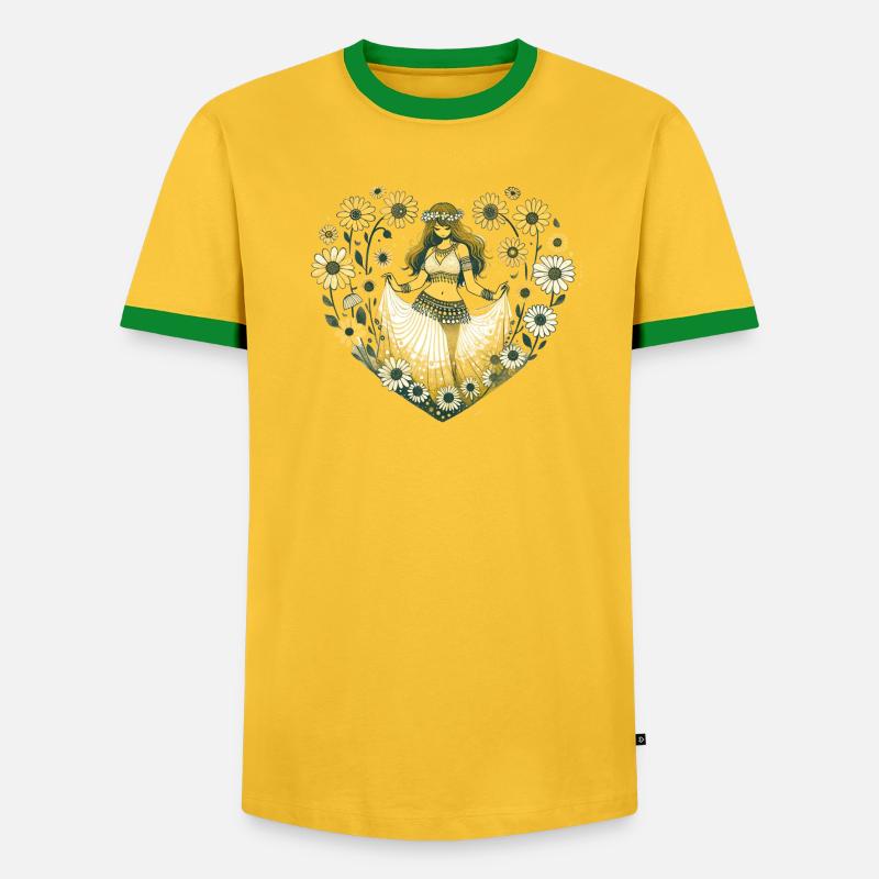 Bauchtänzerin Daisy - Männer Kontrast-T-Shirt - undefined