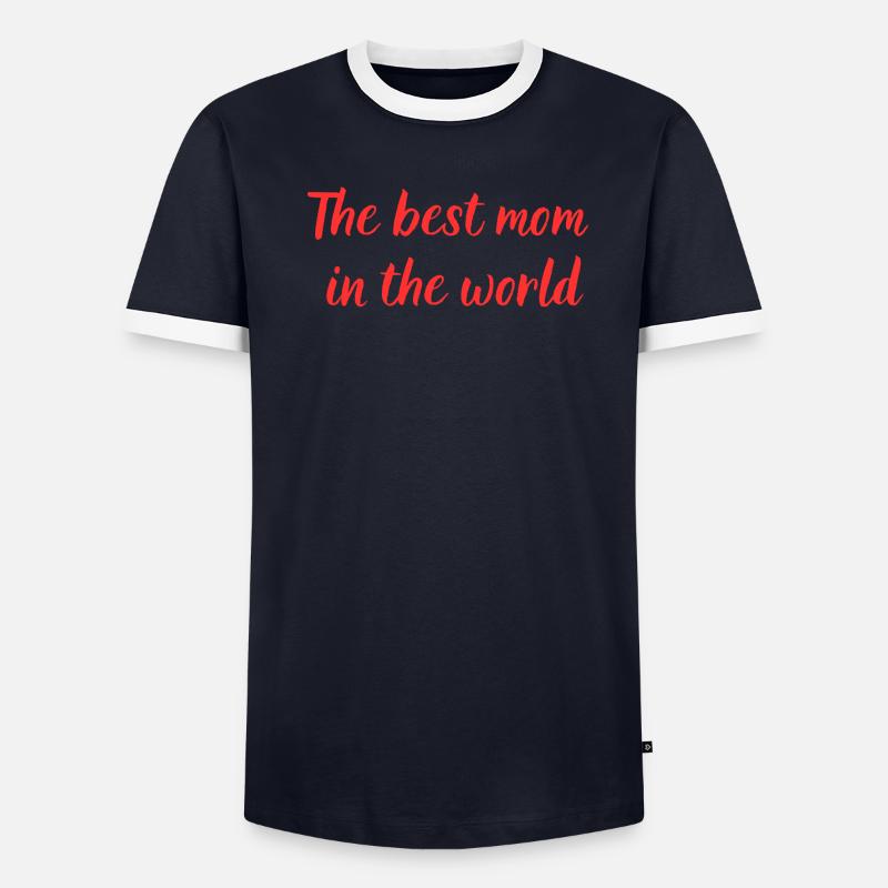 Beste Mutter Männer Kontrast-T-Shirt