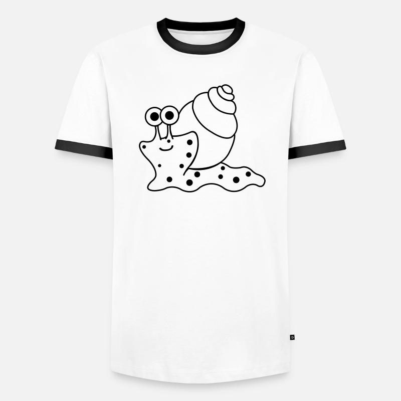 Snail Funny Men's Ringer Shirt