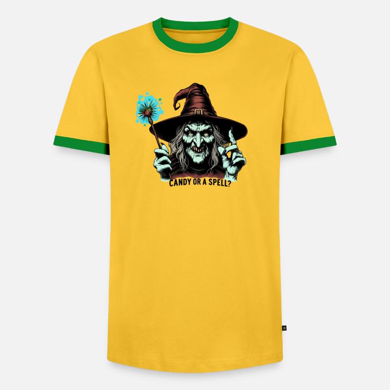 Süßigkeiten oder ein Zauber ?? - Männer Kontrast-T-Shirt - undefined
