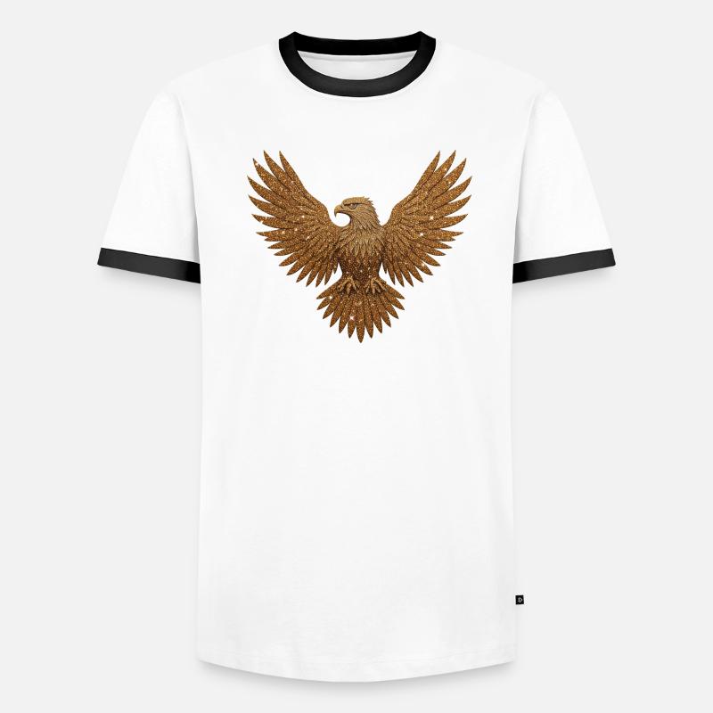 glitter eagle Men's Ringer Shirt
