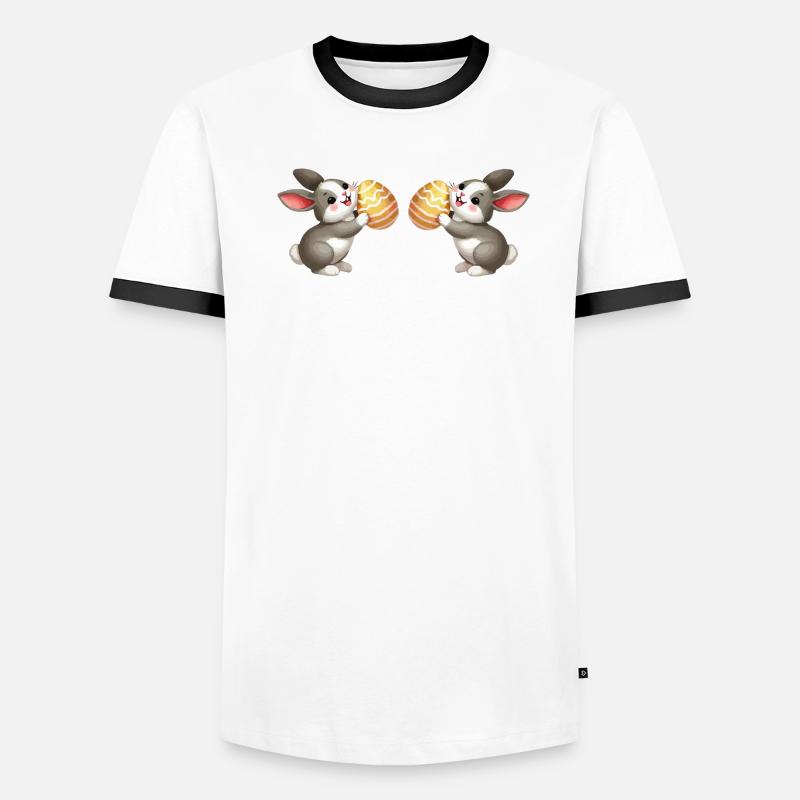 Bunny Rabbit Easter 2 Men's Ringer Shirt