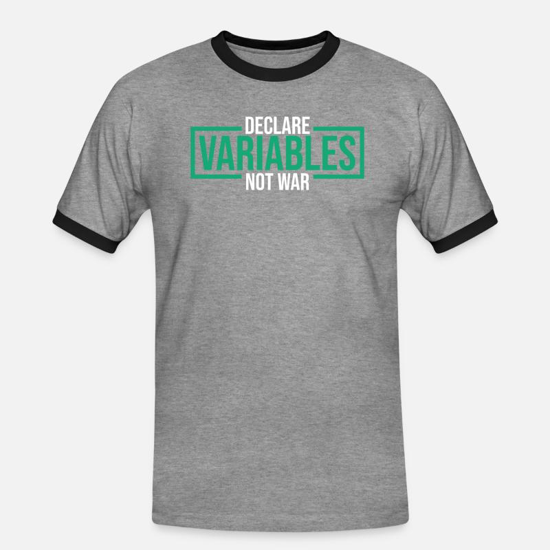 Java Developer - Männer Kontrast-T-Shirt - Grau meliert/Schwarz