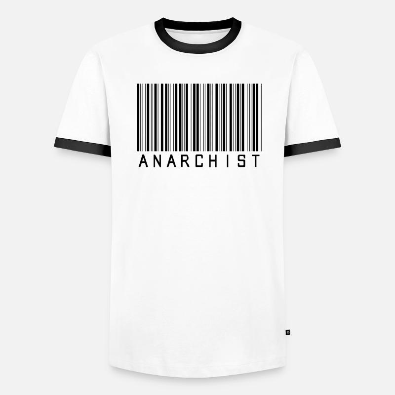 Code-barres anarchiste T-shirt contrasté Homme