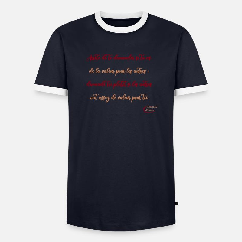 08 - Question de valeurs T-shirt contrasté Homme