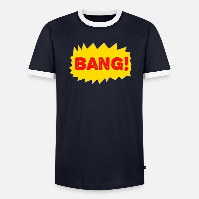 Effrayé T-shirt contrasté Homme