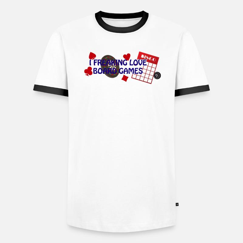 Boardgame Chess Backgammon Game Night Men's Ringer Shirt
