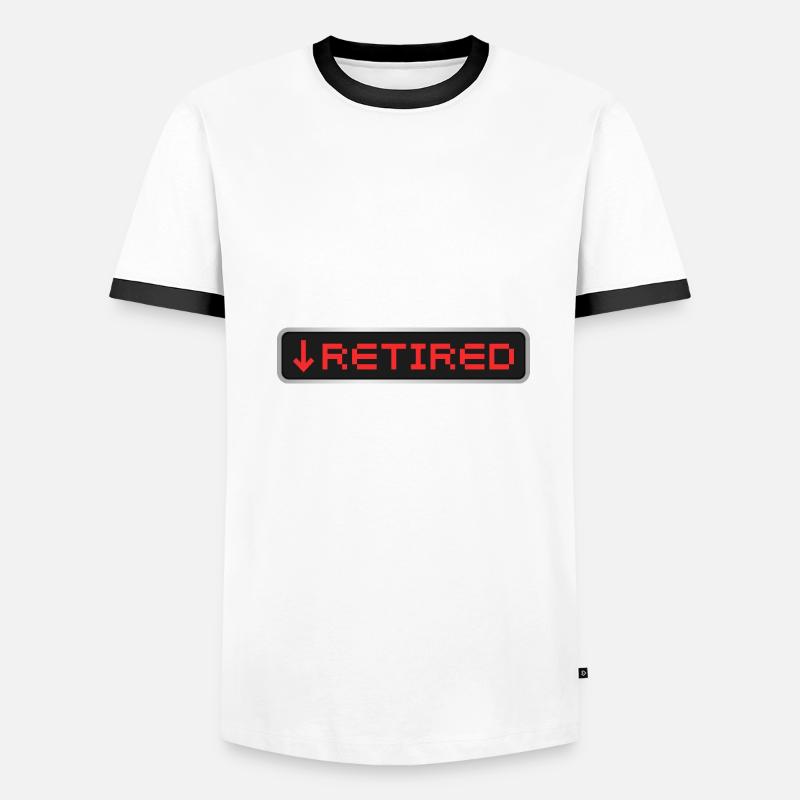A legendary elevator mechanic has retired Männer Kontrast-T-Shirt