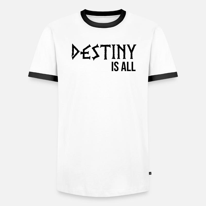 Le destin est tout T-shirt contrasté Homme