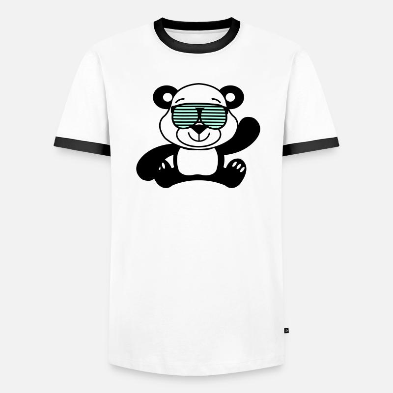 Panda Ours Cool T-shirt contrasté Homme