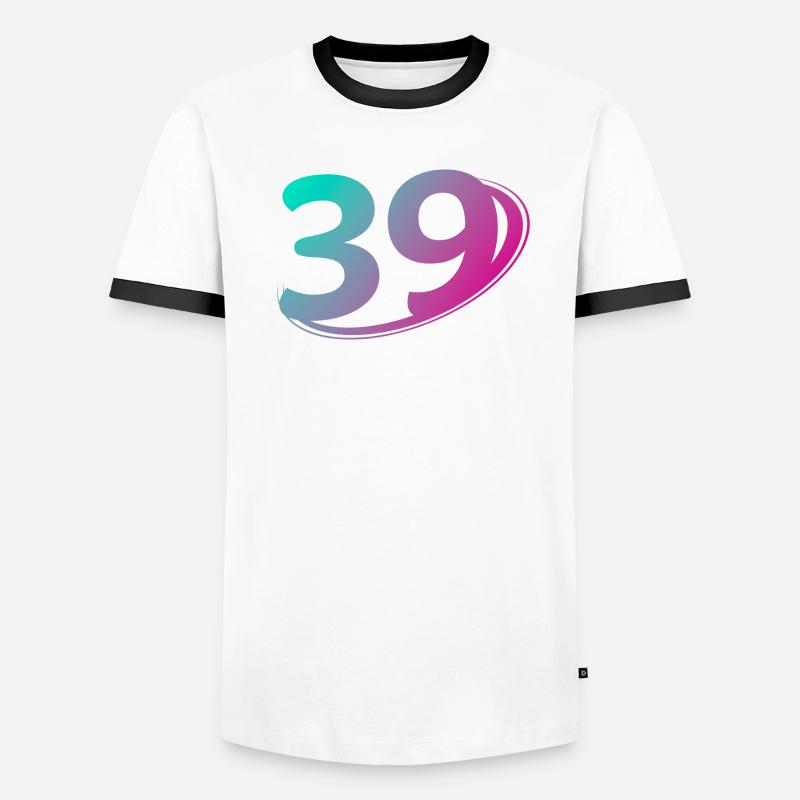 Numéro 39 multicolore T-shirt contrasté Homme