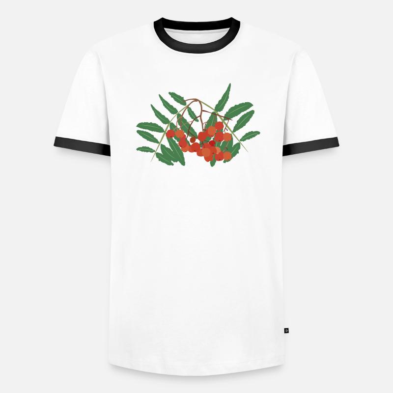 Baies de sorbier T-shirt contrasté Homme