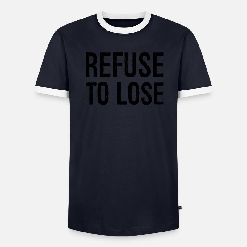 Refuser de perdre T-shirt contrasté Homme