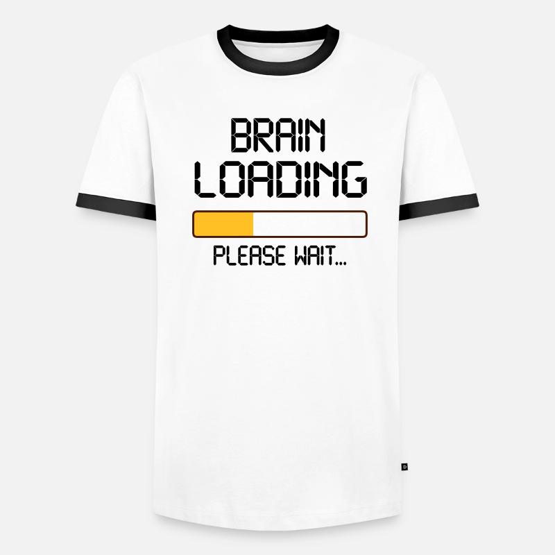brain loading Männer Kontrast-T-Shirt