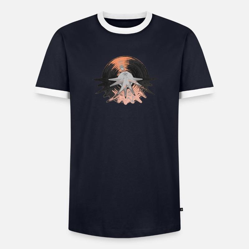vinyle T-shirt contrasté Homme