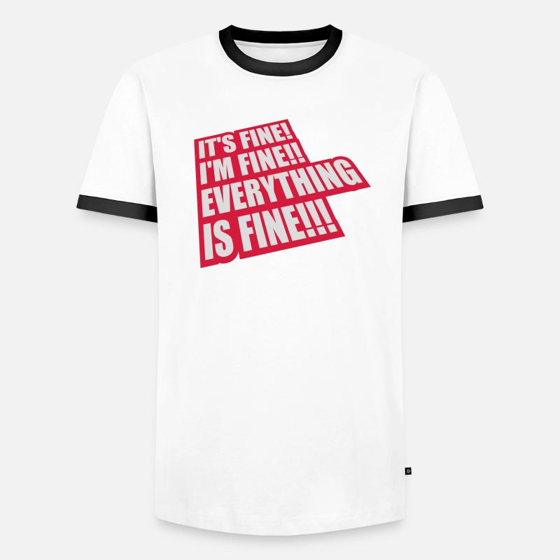 Tout va bien devis T-shirt contrasté Homme