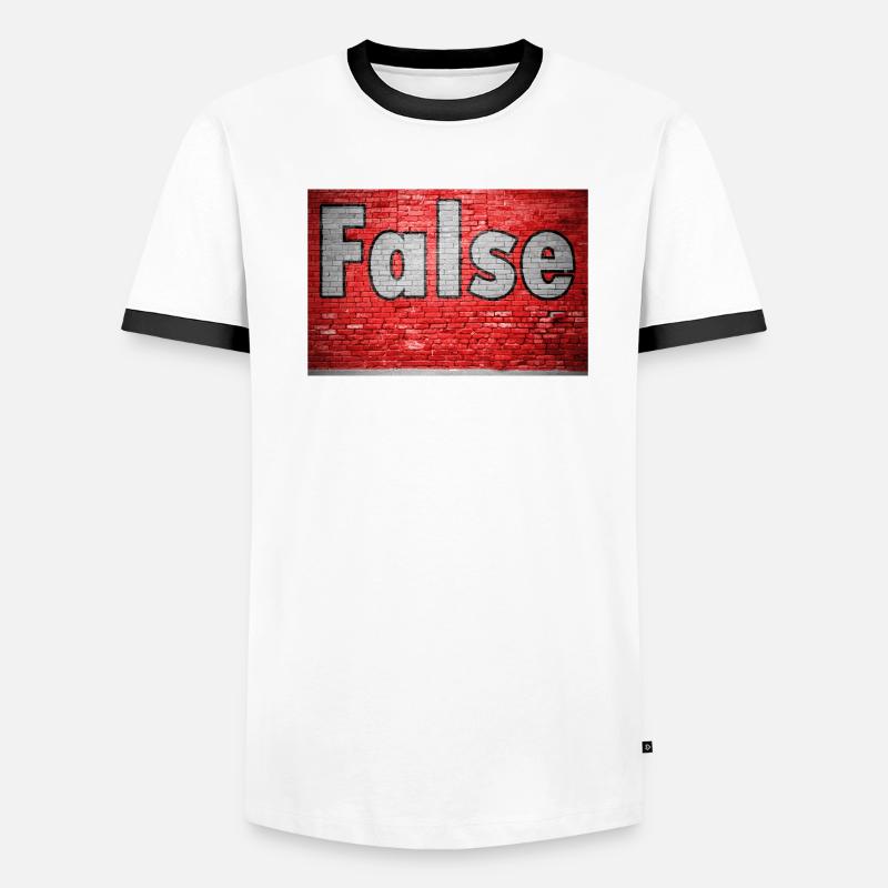 Faux graffiti de mur de briques T-shirt contrasté Homme