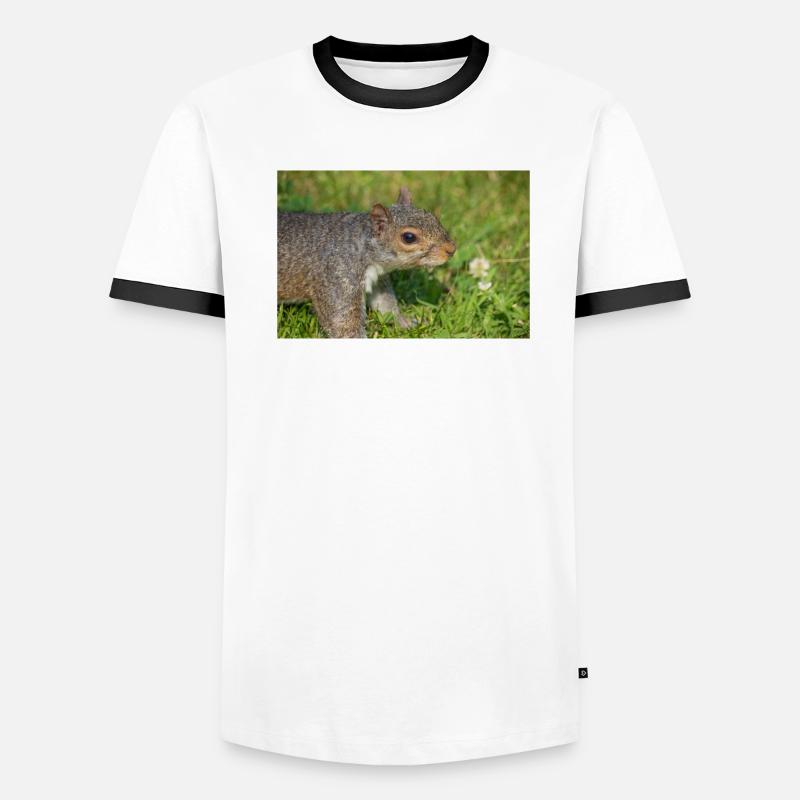 Écureuil gris Grauhörnchen Sciurus carolinensis T-shirt contrasté Homme