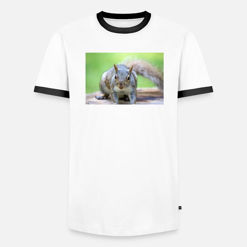 Écureuil gris Grauhörnchen Sciurus carolinensis T-shirt contrasté Homme