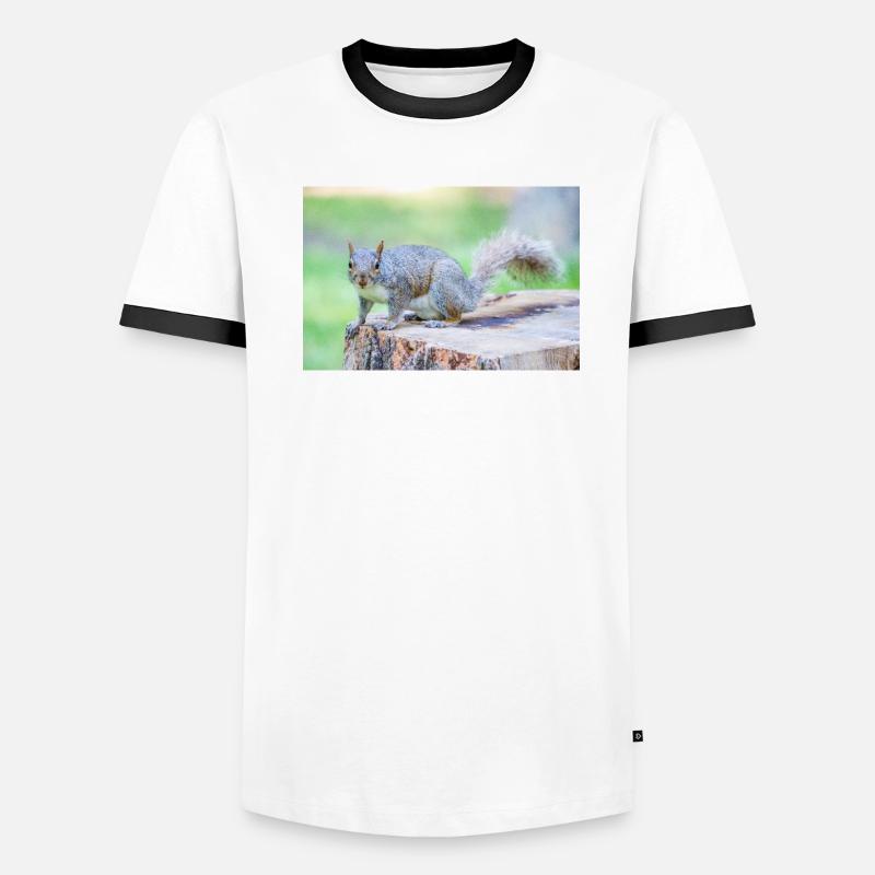 Écureuil gris Grauhörnchen Sciurus carolinensis T-shirt contrasté Homme
