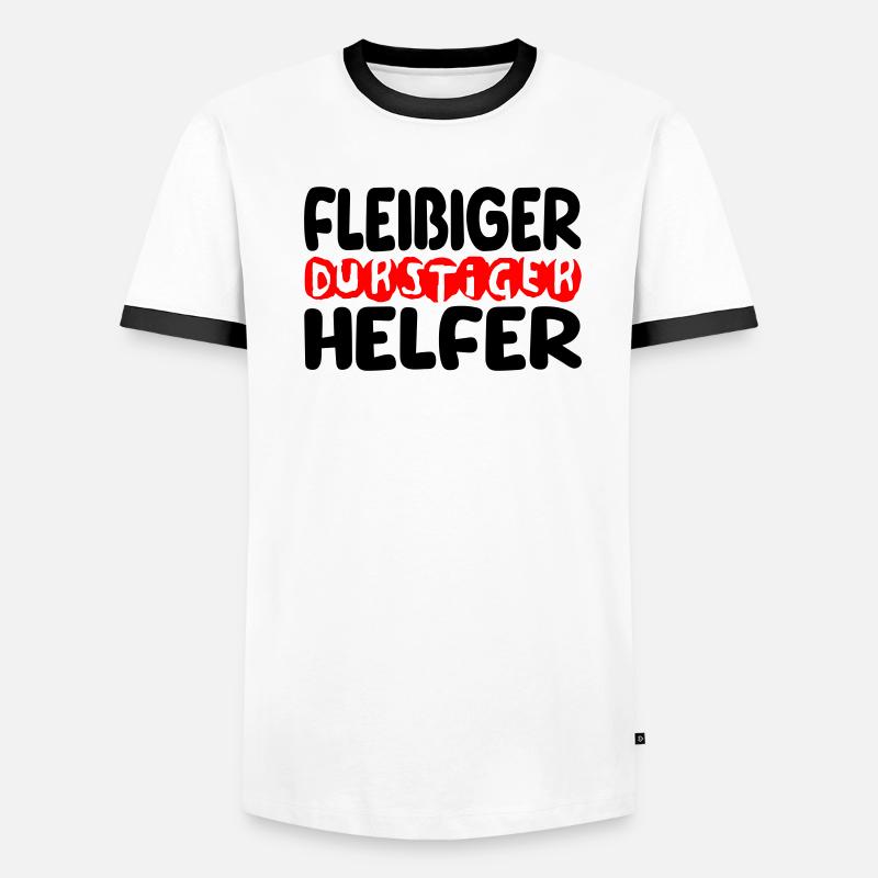 fleißiger durstiger helfer Männer Kontrast-T-Shirt