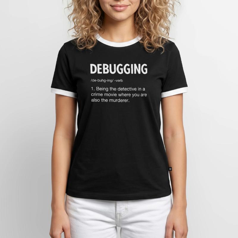Programmierer Softwareentwickler Coder Sprüche Männer Kontrast-T-Shirt