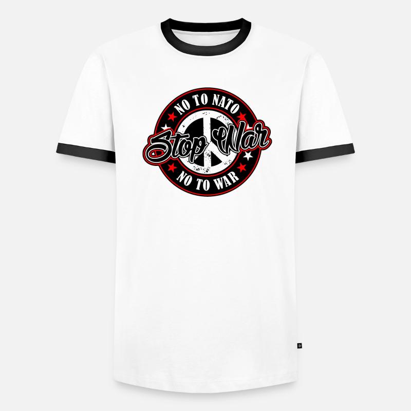Stop War Men's Ringer Shirt