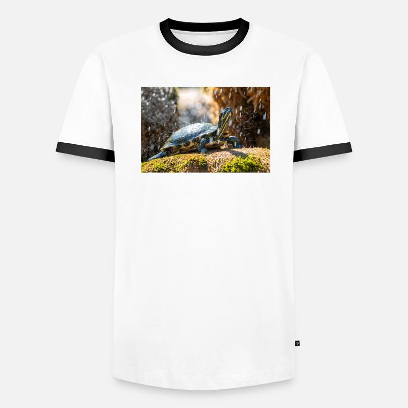 Gelbbauch-Slider Trachemys scripta scripta Männer Kontrast-T-Shirt